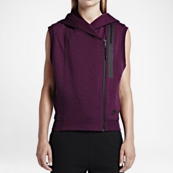 Nike Other - Nike Women's Tech Fleece Cape Vest Hoodie